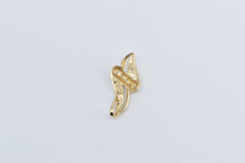 Load image into Gallery viewer, 10K Diamond Vintage Wavy Fashion Statement Pendant Yellow Gold