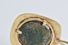 Load image into Gallery viewer, 14K Ancient Coin Ornate Squared Statement Pendant Yellow Gold