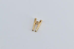 14K 0.20 Ct Natural Diamond Solitaire Illusion Pendant Yellow Gold