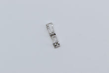 Load image into Gallery viewer, 14K 0.47 Ctw Round &amp; Baguette Diamond Bar Drop Pendant White Gold