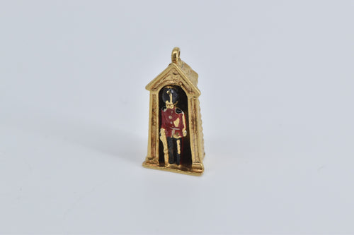 18K 3D Articulated Kings Guard London Buckingham Charm/Pendant Yellow Gold