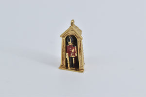 18K 3D Articulated Kings Guard London Buckingham Charm/Pendant Yellow Gold