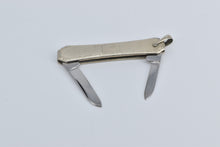 Load image into Gallery viewer, Gold Filled Art Deco Pinstripe Pocket Utility Knife