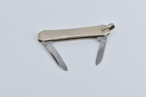 Gold Filled Art Deco Pinstripe Pocket Utility Knife