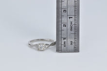 Load image into Gallery viewer, 10K Diamond Halo Twist Band Promise Engagement Ring White Gold