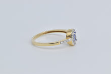 Load image into Gallery viewer, 14K Oval Tanzanite Diamond Halo Engagement Ring Yellow Gold