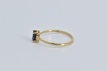Load image into Gallery viewer, 10K Oval Sapphire Diamond Accent Vintage Ring Yellow Gold