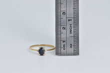 Load image into Gallery viewer, 10K Oval Sapphire Diamond Accent Vintage Ring Yellow Gold