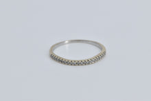 Load image into Gallery viewer, 14K Vintage Diamond Layering Wedding Band Ring White Gold