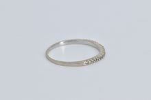 Load image into Gallery viewer, 14K Vintage Diamond Layering Wedding Band Ring White Gold