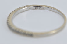 Load image into Gallery viewer, 14K Vintage Diamond Layering Wedding Band Ring White Gold