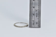 Load image into Gallery viewer, 14K Vintage Diamond Layering Wedding Band Ring White Gold