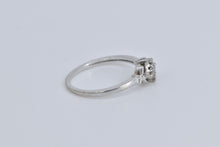 Load image into Gallery viewer, 10K Princess Cut Natural Diamond Cluster Promise Ring White Gold