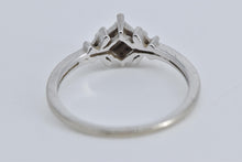 Load image into Gallery viewer, 10K Princess Cut Natural Diamond Cluster Promise Ring White Gold