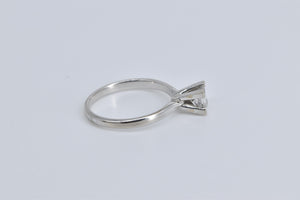 14K 0.60 Ct Princess Natural Diamond Engagement Ring White Gold