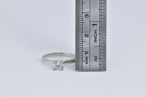 14K 0.60 Ct Princess Natural Diamond Engagement Ring White Gold