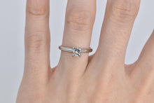 Load image into Gallery viewer, 14K 0.60 Ct Princess Natural Diamond Engagement Ring White Gold