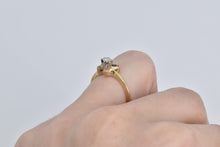 Load image into Gallery viewer, 14K Natural Diamond Ruby Vintage Promise Engagement Ring Yellow Gold