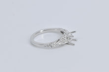 Load image into Gallery viewer, 14K Oval Diamond Engagement Setting Ring White Gold