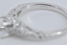 Load image into Gallery viewer, 14K Oval Diamond Engagement Setting Ring White Gold