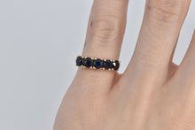 Load image into Gallery viewer, 14K 2.50 Ctw Natural Sapphire Stacking Band Ring Yellow Gold