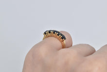 Load image into Gallery viewer, 14K 2.50 Ctw Natural Sapphire Stacking Band Ring Yellow Gold