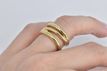 Load image into Gallery viewer, 18K Tiffany &amp; Co Zig Zag Le Circle Statement Band Ring Yellow Gold