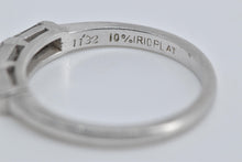 Load image into Gallery viewer, Platinum Baguette Natural Diamond Vintage Wedding Band Ring