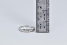 Load image into Gallery viewer, Platinum Baguette Natural Diamond Vintage Wedding Band Ring