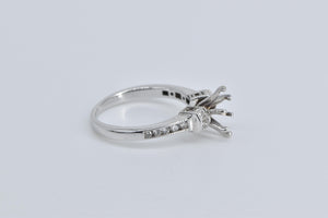 14K Marquise Diamond Engagement Setting Ring White Gold