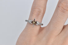 Load image into Gallery viewer, 14K Marquise Diamond Engagement Setting Ring White Gold