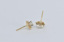 Load image into Gallery viewer, 14K 0.48 Ctw Natural Diamond Vintage Solitaire Stud Earrings Yellow Gold