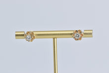Load image into Gallery viewer, 14K 0.48 Ctw Natural Diamond Vintage Solitaire Stud Earrings Yellow Gold