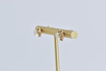 Load image into Gallery viewer, 14K 0.48 Ctw Natural Diamond Vintage Solitaire Stud Earrings Yellow Gold