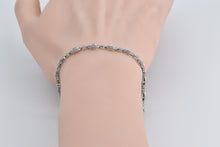 Load image into Gallery viewer, 10K Marquise Natural Diamond Halo Tennis Bracelet 7.5&quot; White Gold