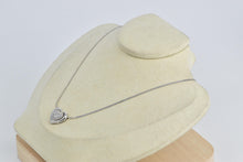 Load image into Gallery viewer, 14K 0.50 Ctw Natural Diamond Heart Chain Necklace 17.25&quot; White Gold