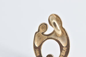 14K Kabana Parent and Child Mom Mother's Day Pendant Yellow Gold