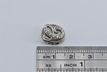 Load image into Gallery viewer, 14K C Cursive Diamond Letter Slide Bracelet Charm/Pendant White Gold