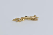 Load image into Gallery viewer, 9K Running Fox Jumping Forest Animal Charm/Pendant Yellow Gold