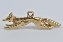 Load image into Gallery viewer, 9K Running Fox Jumping Forest Animal Charm/Pendant Yellow Gold