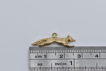 Load image into Gallery viewer, 9K Running Fox Jumping Forest Animal Charm/Pendant Yellow Gold