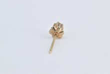 Load image into Gallery viewer, 14K Single Diamond Solitaire Classic Stud Earring Yellow Gold