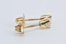 Load image into Gallery viewer, 14K 0.25 Ctw Diamond Solitaire Classic Stud Earrings Yellow Gold