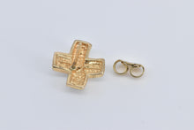 Load image into Gallery viewer, Sterling Silver Gold Plated Diamond X Criss Cross Single Stud Earring