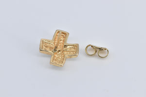 Sterling Silver Gold Plated Diamond X Criss Cross Single Stud Earring