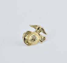 Load image into Gallery viewer, 14K United States Marine Corps USMC Single Stud Earring Yellow Gold
