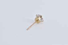 Load image into Gallery viewer, 10K Round Solitaire Classic Single CZ Stud Earring Yellow Gold
