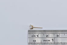 Load image into Gallery viewer, 10K Round Solitaire Classic Single CZ Stud Earring Yellow Gold
