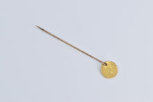 Load image into Gallery viewer, 9K 1849 Type One $1 One Dollar Gold Coin Stick Pin Yellow Gold