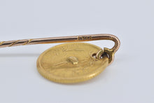 Load image into Gallery viewer, 9K 1849 Type One $1 One Dollar Gold Coin Stick Pin Yellow Gold